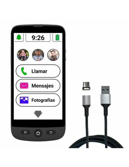 Smartphone Swiss Voice S510-M 5" 2 GB RAM 16 GB Noir