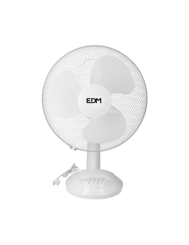 Ventilateur de Bureau EDM Blanc 35 W Ø 30 x 48 cm
