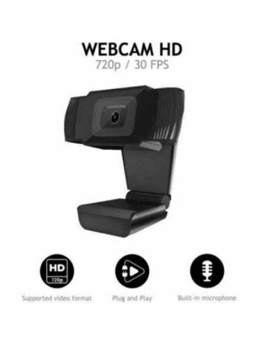 Webcam Nilox NXWC02 HD 720P Full HD Noir