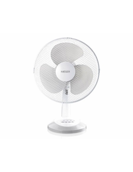 Ventilateur de Bureau Haeger FA016007A 45 W Blanc