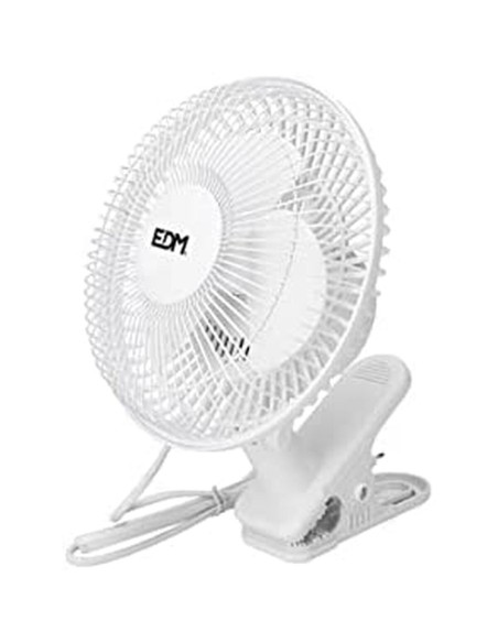 Ventillateur EDM Pince Blanc 15 W Ø 15 cm