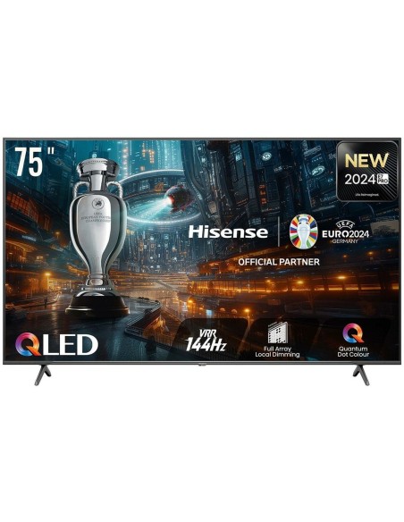 Smart TV Hisense 4K Ultra HD 75 pouces HDR QLED AMD FreeSync - Vision immersive pour les jeux et le cinéma à domicile