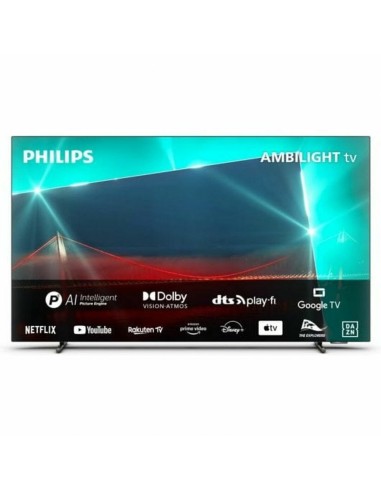 SMART TV Philips 55OLED718/12 : TV 4K Ultra HD OLED 55" Dolby Vision - Image et son exceptionnels