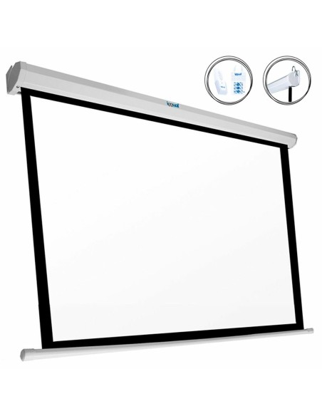 Ecran Panoramique Electrique iggual PSIES243 110" (243 x 137 cm) Blanc