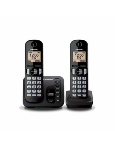 Téléphone Sans Fil Panasonic KX-TGC222 Noir Ambre