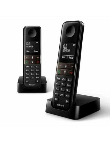 Téléphone Sans Fil Philips D4702B/34 Duo 1,8" DECT (2 pcs)