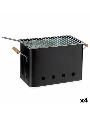 Barbecue Portable Fer 22 x 24,5 x 44 cm (4 Unités)
