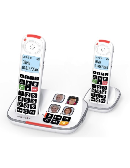 Téléphone Sans Fil Swiss Voice XTRA 2355 DUO Blanc