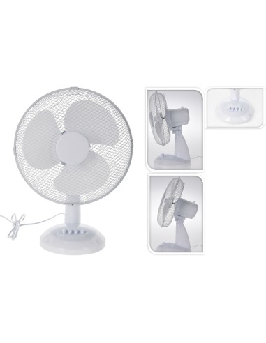 Ventilateur de Bureau Excellent Electrics EL9000160 Blanc