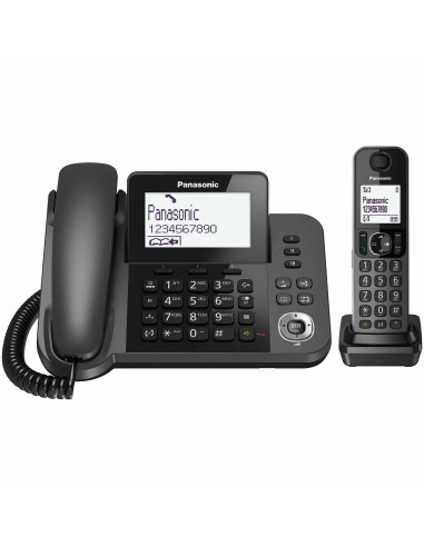 Téléphone fixe Panasonic KX-TGF310 Blanc Noir Gris